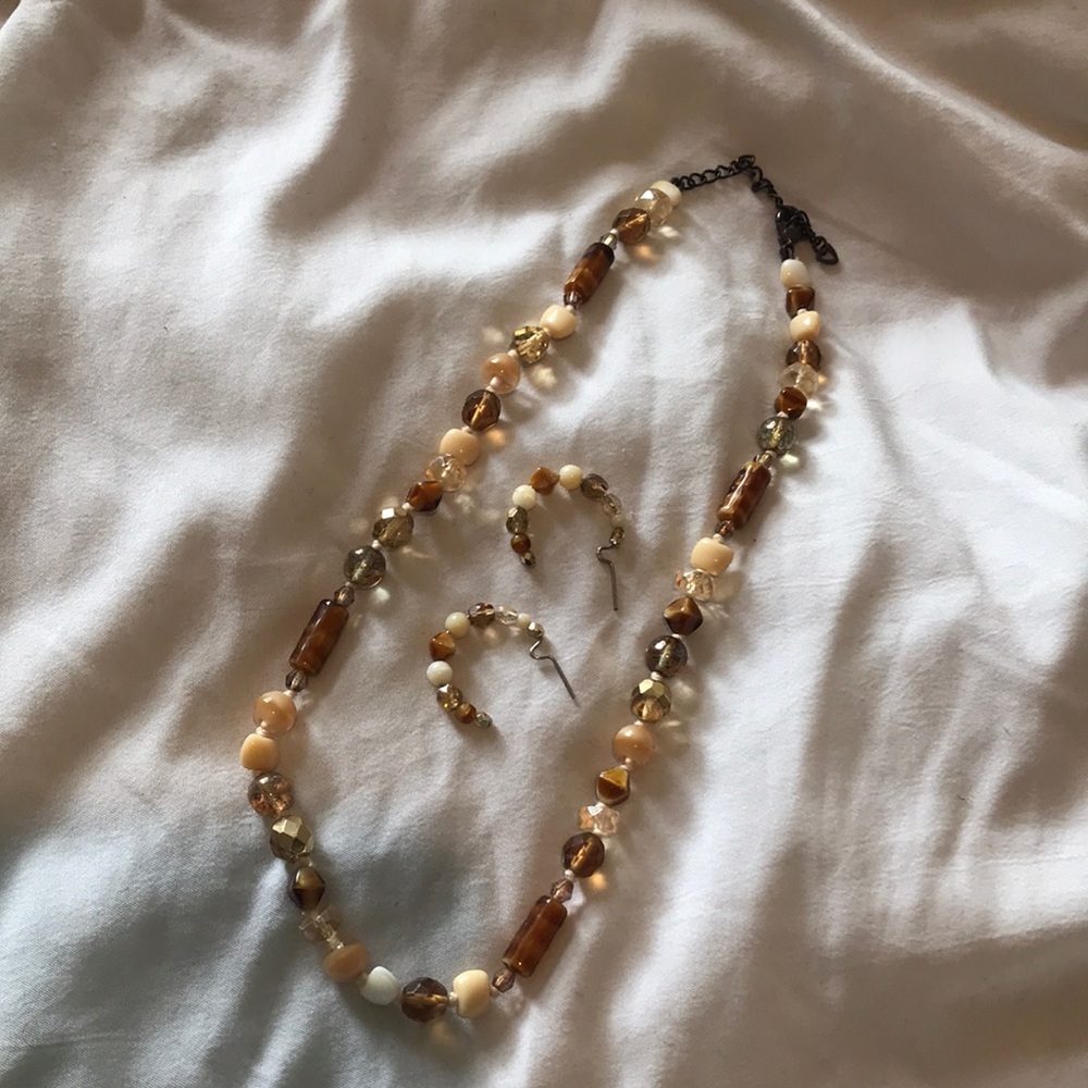 Necklace and earrings